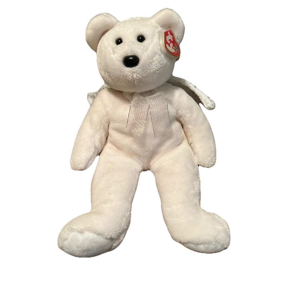 TY Beanie Buddy - HERALD the Angel Bear 14' *WITH TAGS*